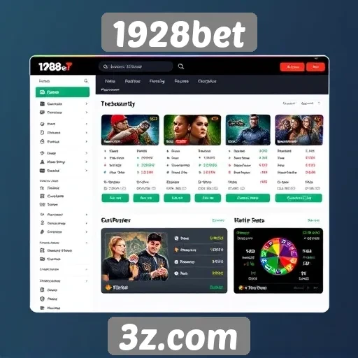 Análise da interface do usuário do site 1928bet